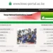 The KNEC portal used for registering candidates for exams and uploading project marks,