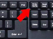 Location of the print screen button on the computer keyboard