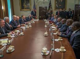 File photo- Top kenyan officials on a New York trip, recently