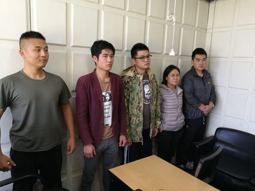 The 5 Chinese Nationals, arrested today