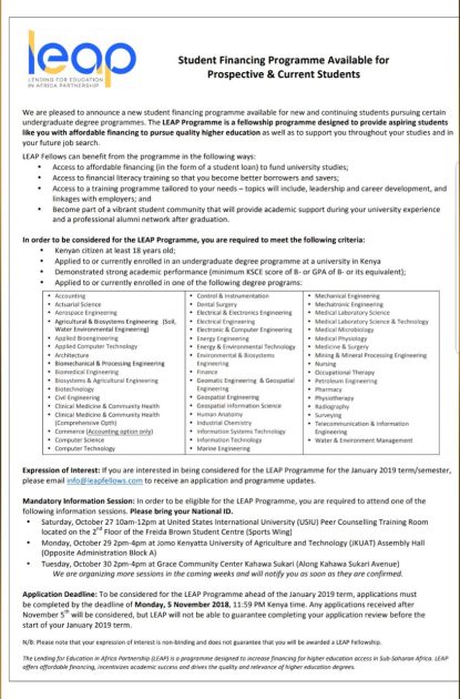 University Students loans, bursaries and Sponsorships guide