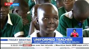 Uniformed kenyan teacher
