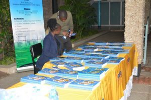 Display of Moran Publishers' latest book.