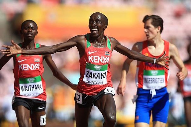 World Under-20 champion Edward Zakayo