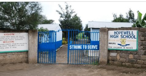 File Photo- Hopewell Secondary School in Nakuru. Students from the school have been arrested as prime suspects over the murder of Mr Omare; who was a Physics teacher at the Private School