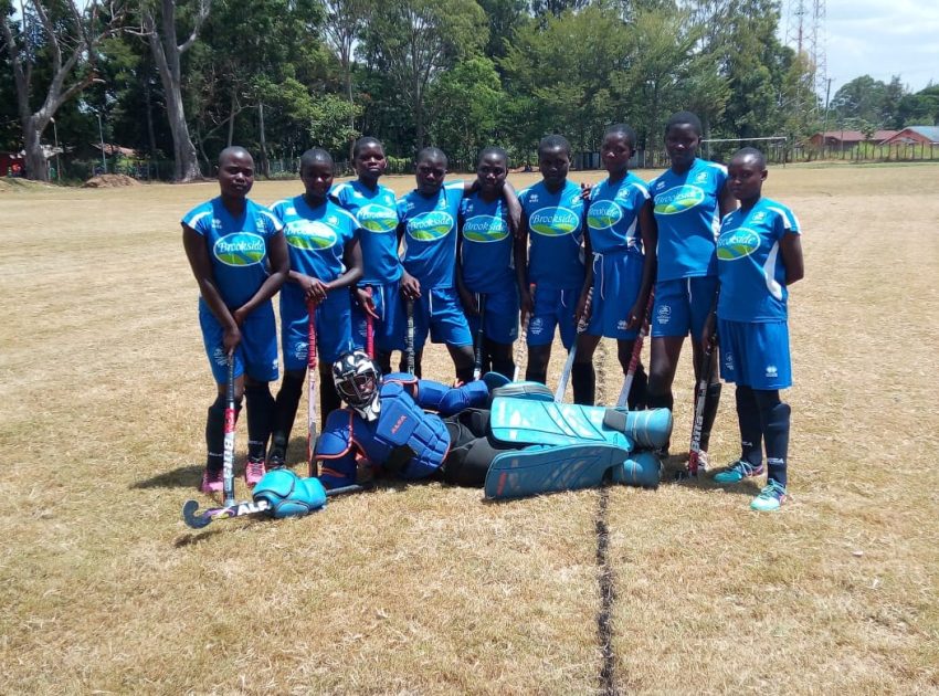 Eshitari Secondary school's hockey team. The newbies are the Butere Sub- county girls' hockey champs after condemning regulars, Butere Girls, to a 3-1 defeat in a hotly contested final played over the weekend at Butere Girls.