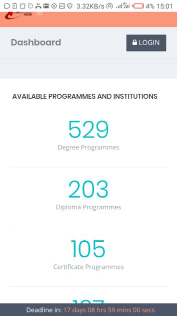 KUCCPS placement portal for students
