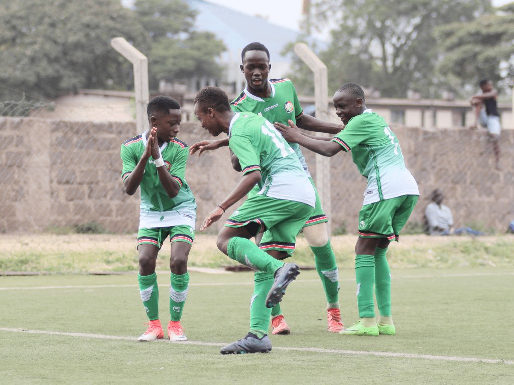 Photo- Kenya's U15 Soccer team, Harambee Stars Junior Players.