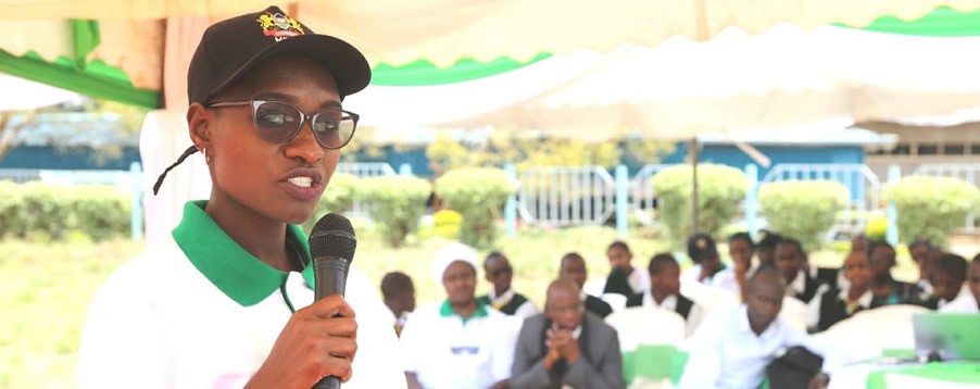 GIZ Representatives Juliet Cheruto speaks during the Ozone Day