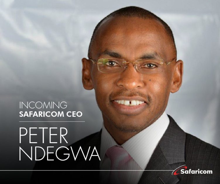 New Safaricom CEO Mr Peter Ndegwa.