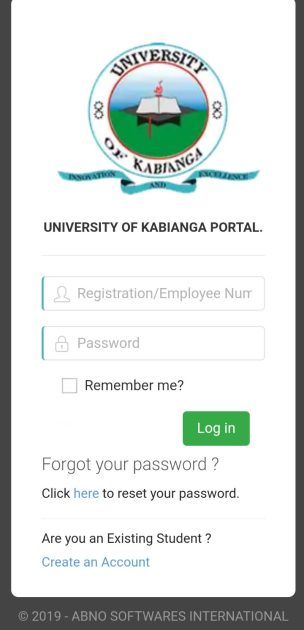 How to Log in to University of kabianga Students Portal, https://portal.kabianga.ac.ke/; for Registration, E-Learning, Hostel Booking, Fees, Courses and Exam Results