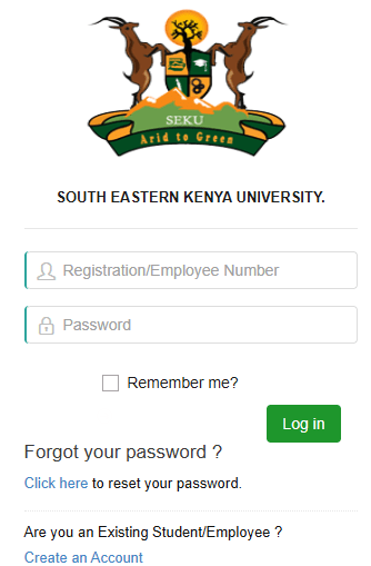 How to Log in to South Eastern Kenya University Students Portal, https://portal.seku.ac.ke, for Registration, E-Learning, Hostel Booking, Fees, Courses and Exam Results