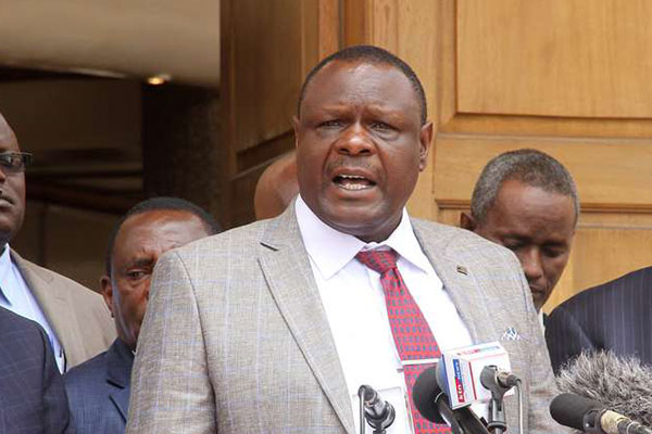 The Kenya Secondary Schools Heads Association Chairman Kahi Indimuli at a past event.