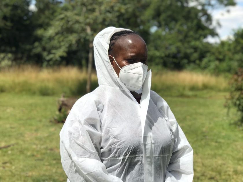 Officers from the Ministry of Health carrying out Fumigation and COVID-19 Mass Testing. Photo/ Courtesy.