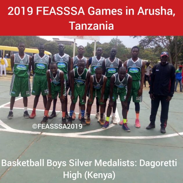 Kenya Secondary Schools Sports Association, KSSA, representatives at a past East Africa games' championship.