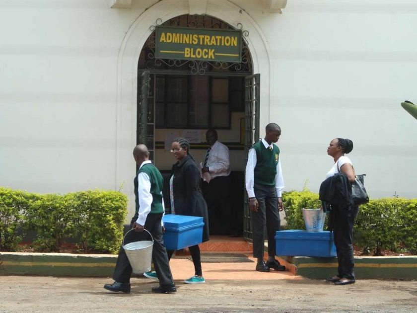 Learners reporting back to school in the past.