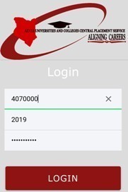 THE KUCCPS STUDENT MOBILE APP.