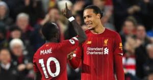 Liverpool players at a past match.