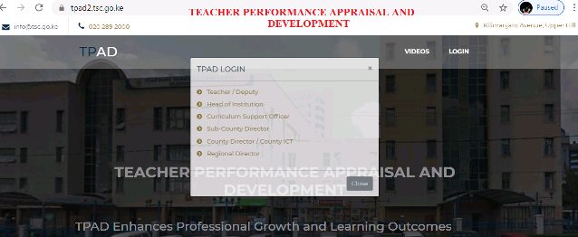 TPAD login window