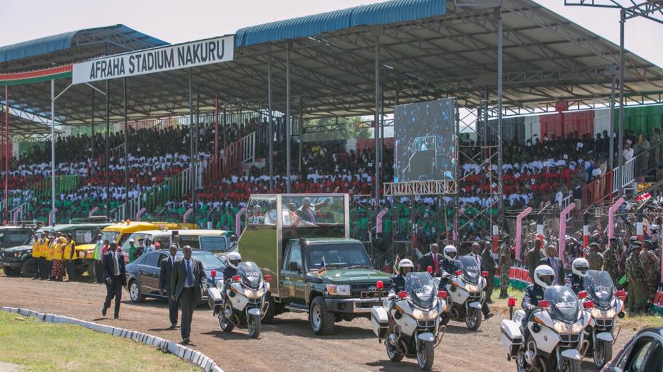 Afraha Stadium in Nakuru County.