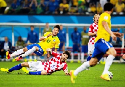 Soccer action.