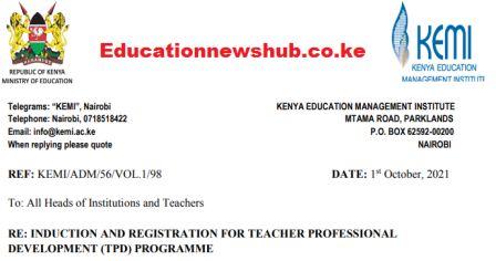 TSC Teachers TPD Modules at KEMI