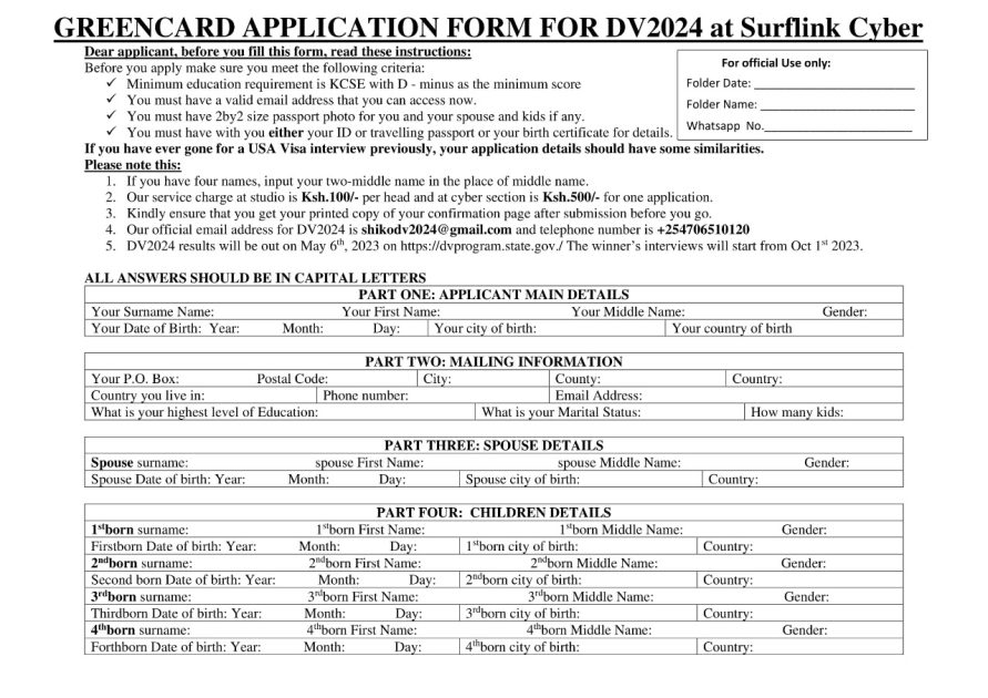 American Green Card Application Official Portal, Link- Best guide