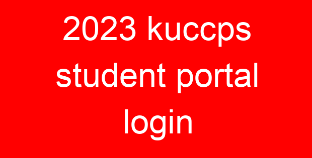 2023 kuccps student portal login