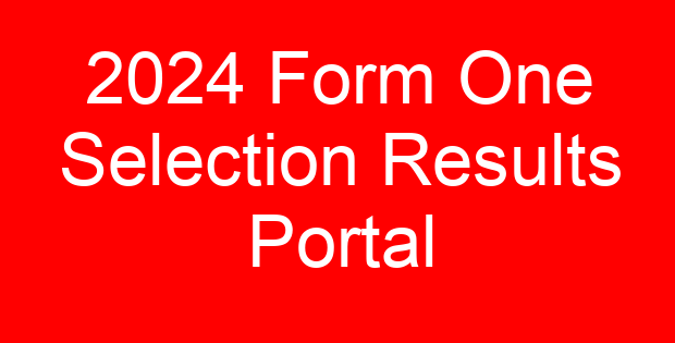 2024 Form One Selection Results Portal