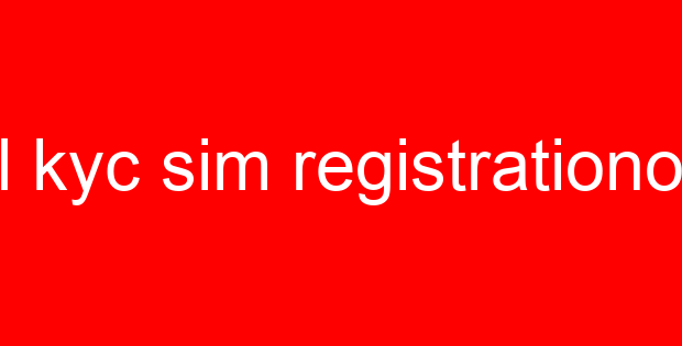 Airtel kyc sim registrationonline