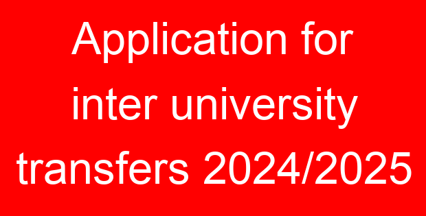 Application for inter university transfers 2024/2025