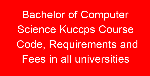 Bachelor of Computer Science Kuccps Course Code, Requirements and Fees in all universities