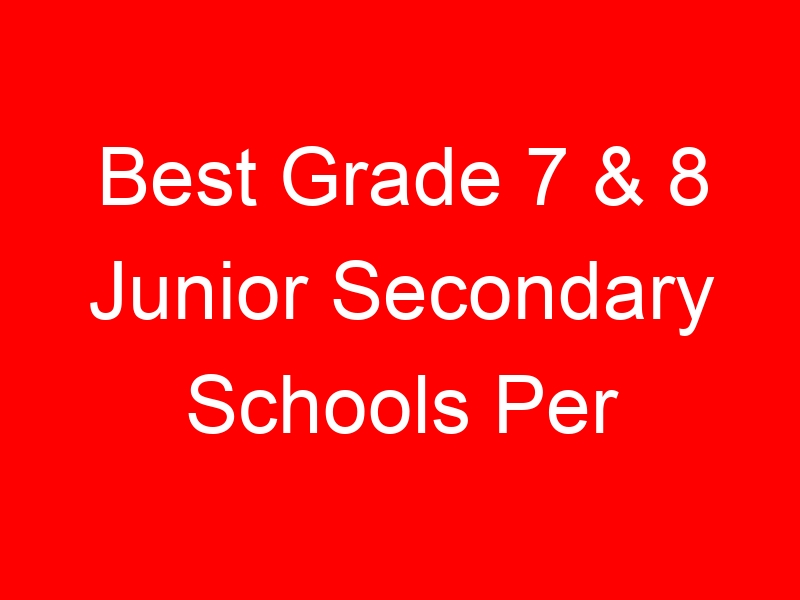Best Grade 7 & 8 Junior Secondary Schools Per County (Kisii)