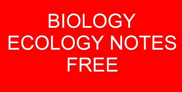 BIOLOGY ECOLOGY NOTES FREE