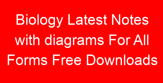 Biology Latest Notes with diagrams For All Forms Free Downloads
