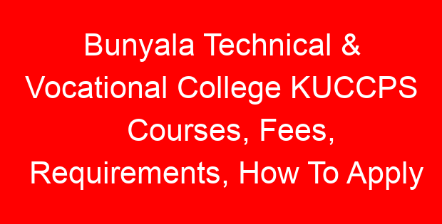 Bunyala Technical & Vocational College KUCCPS Courses, Fees, Requirements, How To Apply