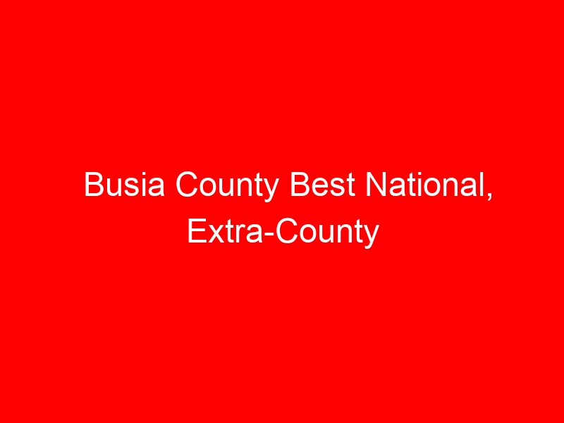 Busia County Best National, Extra-County Secondary Schools For 2024 form One Selection, Admissions
