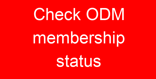Check ODM membership status
