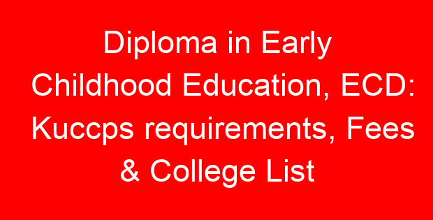 Diploma in Early Childhood Education, ECD: Kuccps requirements, Fees & College List