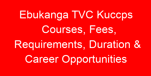 Ebukanga TVC Kuccps Courses, Fees, Requirements, Duration & Career Opportunities