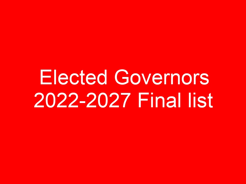 Elected Governors 2022-2027 Final list