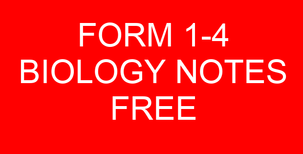 FORM 1-4 BIOLOGY NOTES FREE