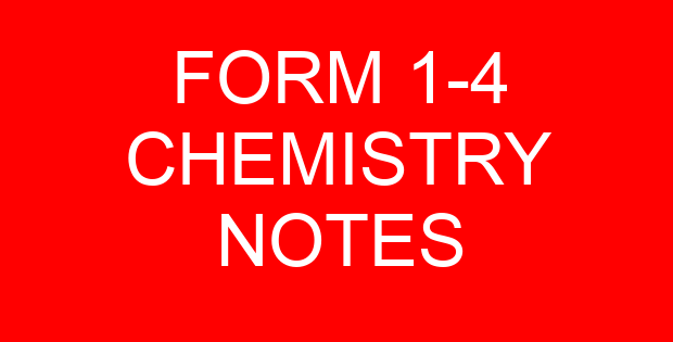 FORM 1-4 CHEMISTRY NOTES