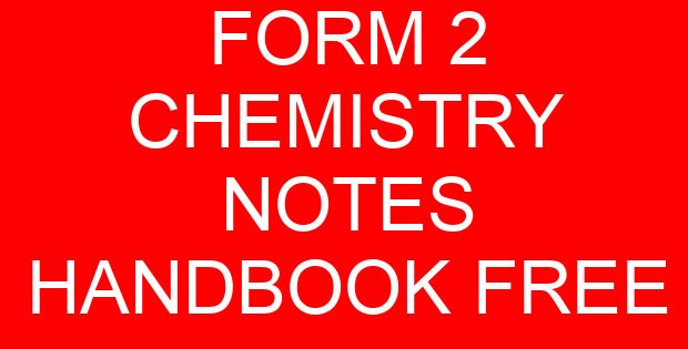 FORM 2 CHEMISTRY NOTES HANDBOOK FREE