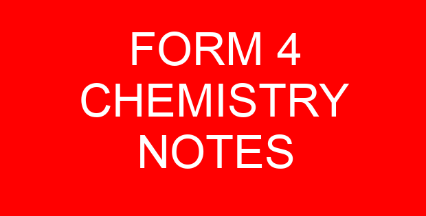 FORM 4 CHEMISTRY NOTES