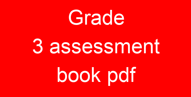 Grade 3 assessment book pdf