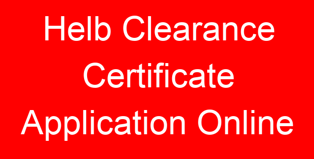 Helb Clearance Certificate Application Online