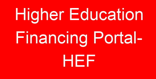 Higher Education Financing Portal- HEF