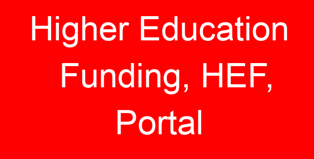 Higher Education Funding, HEF, Portal