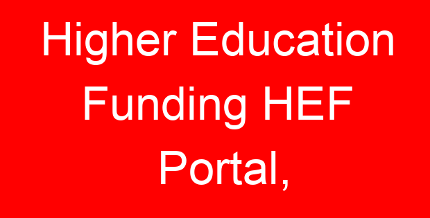Higher Education Funding HEF Portal,